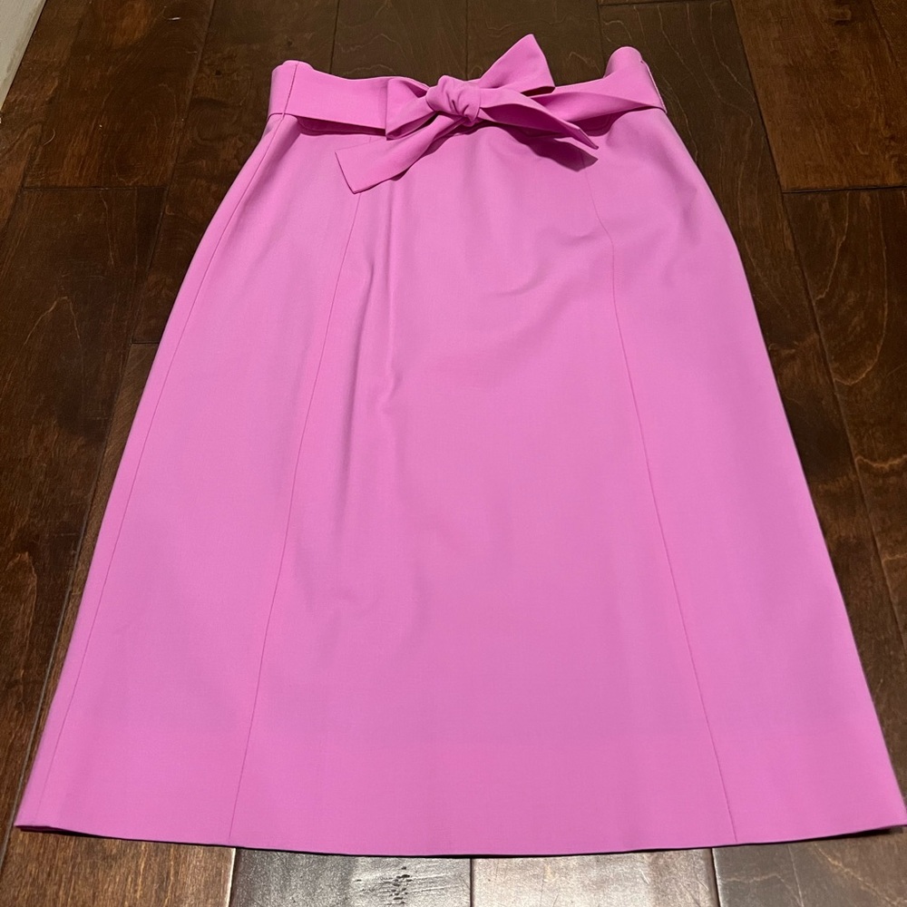 JCrew purple wool pencil skirt size 2
